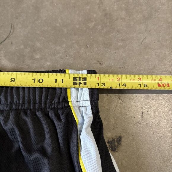 NBA Utah Jazz Icon Edition Black Yellow Basketball Shorts Small Streetwear - Picture 4 of 8